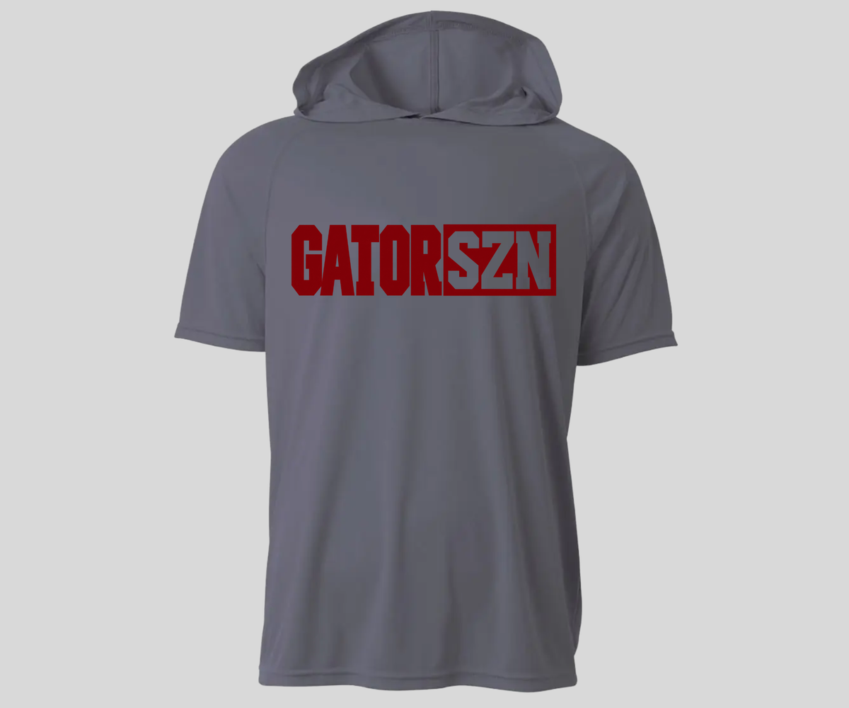 Gator SZN short sleeve hoodie GREY