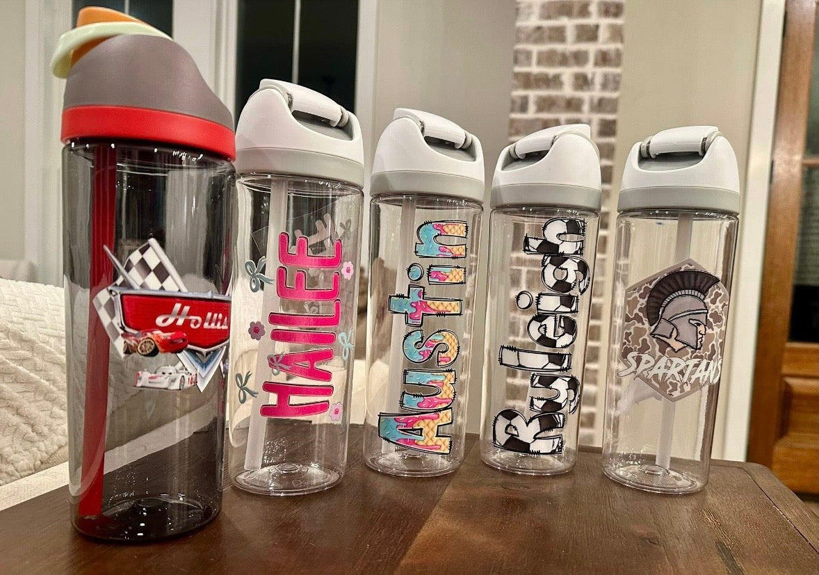 Custom Clear Water bottle