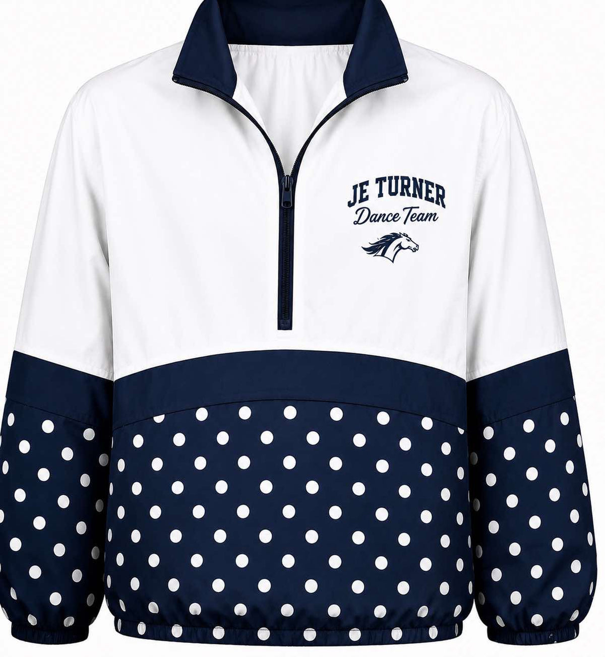 JE Turner Dance Team Polka Dots Pull Over