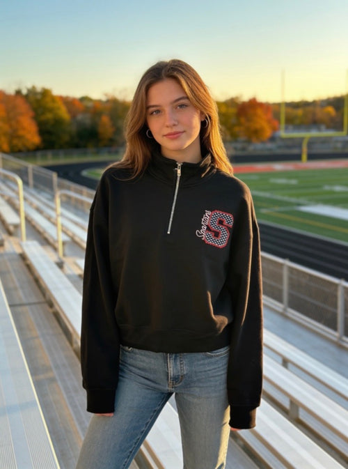 1/2 zip with School DTF