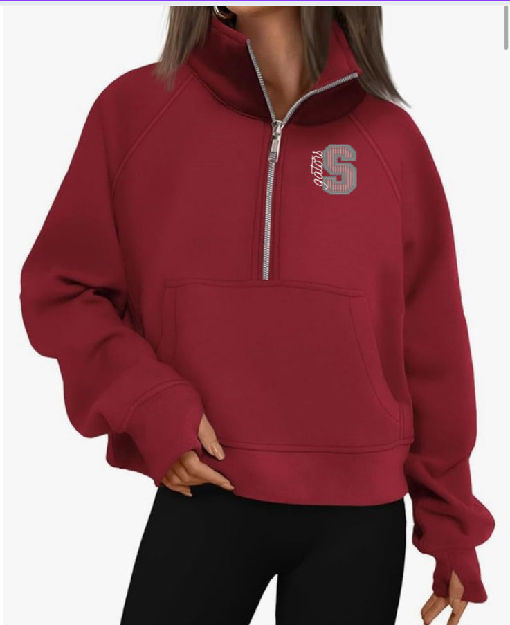 1/2 zip with School DTF