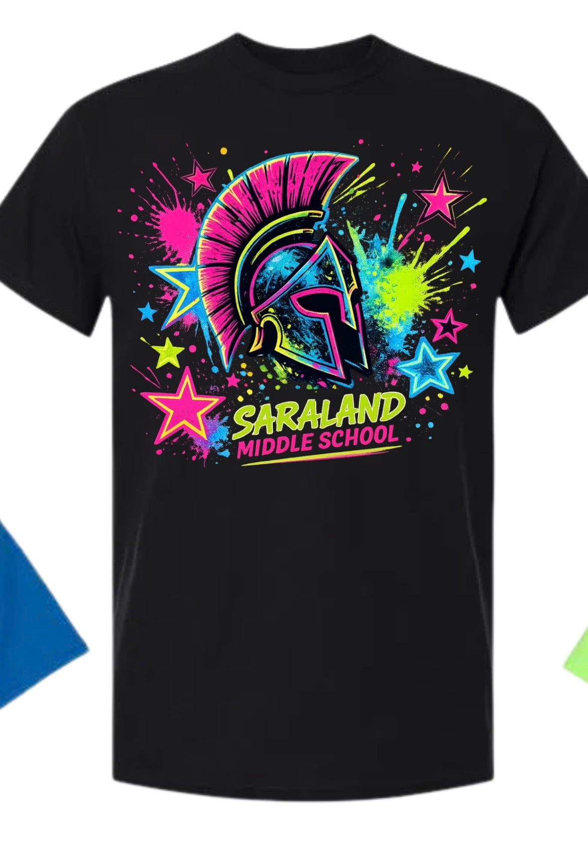 Spartan Black Neon Tee