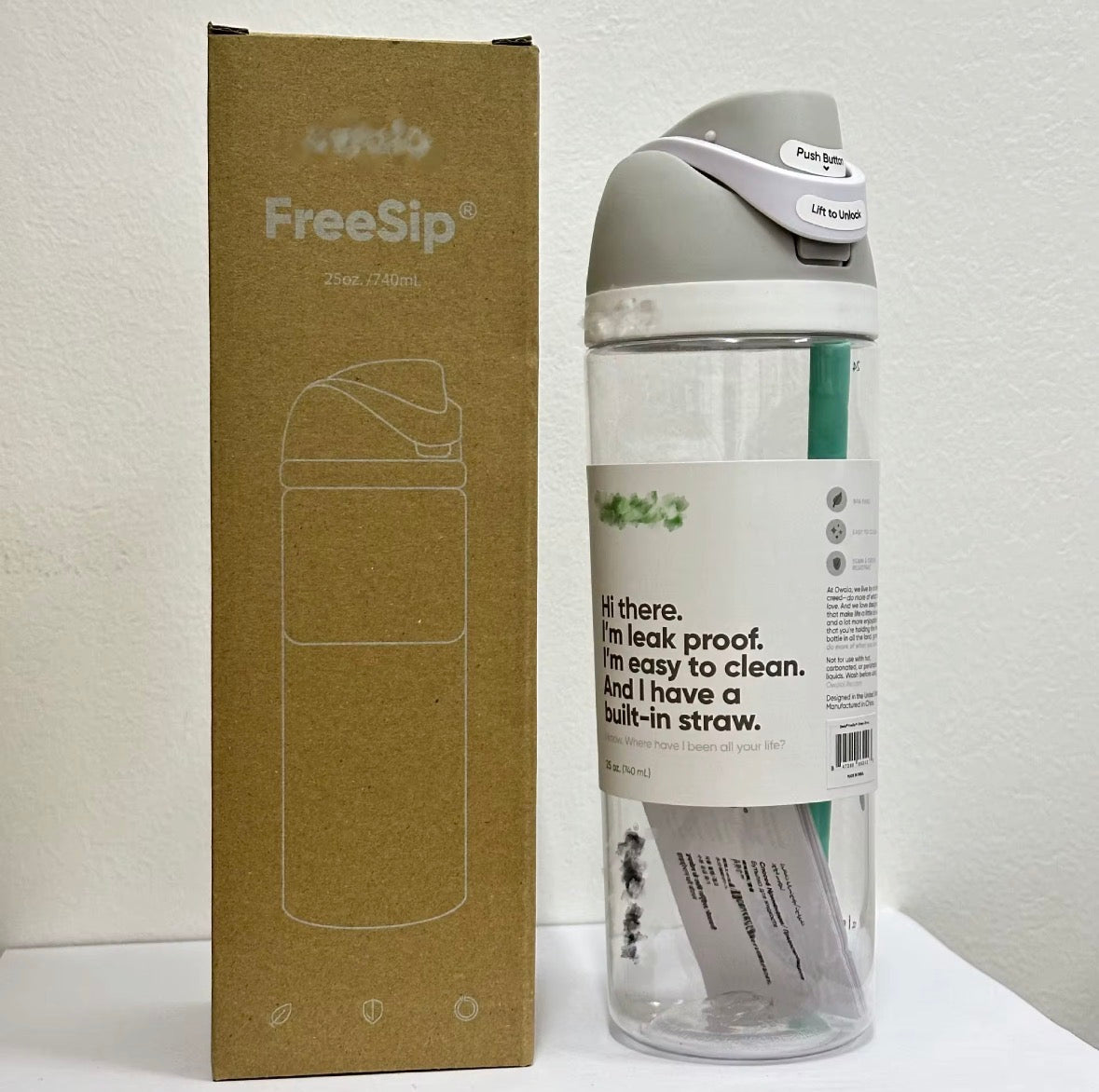 Custom Clear Water bottle